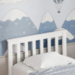 Bed Neranda pine wood white 90x190cm - Image 4