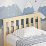 Bed Neranda pine wood in natural color 90x190cm - Image 4