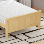 Bed Neranda pine wood in natural color 90x190cm - Image 5