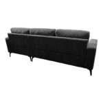 Left corner sofa Menande anthracite fabric 248x173x89cm - Слика 3