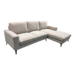 Left corner sofa Menande beige fabric 248x173x89cm