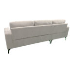 Right corner sofa Menande ivory fabric 248x173x89cm - Слика 3