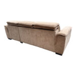 Left corner sofa-bed Lemance beige fabric 251x168x82cm - Image 5