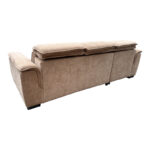 Right corner sofa-bed Lemance beige fabric 251x168x82cm - Слика 5