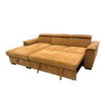 Right corner sofa-bed Lemance camel fabric 251x168x82cm - Слика 2