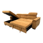 Right corner sofa-bed Lemance camel fabric 251x168x82cm - Слика 3