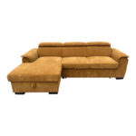 Right corner sofa-bed Lemance camel fabric 251x168x82cm - Слика 4