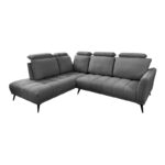Right corner sofa Serkas grey fabric 268x100x105cm - Image 2