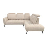 Left corner sofa Serkas beige fabric 268x100x105cm - Image 3