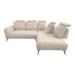 Left corner sofa Serkas beige fabric 268x100x105cm - Image 5