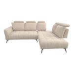 Left corner sofa Serkas beige fabric 268x100x105cm - Image 6