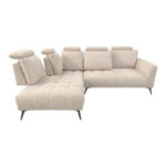 Right corner sofa Serkas beige fabric 268x100x105cm - Слика 4
