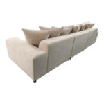 Right corner sofa Gerando beige fabric 336x179x83cm - Image 4