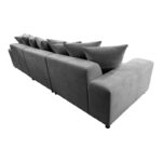 Left corner sofa Gerando anthracite fabric 336x179x83cm - Слика 5
