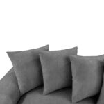Left corner sofa Gerando anthracite fabric 336x179x83cm - Слика 6
