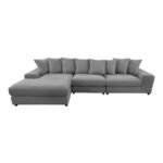 Right corner sofa Gerando anthracite fabric 336x179x83cm - Image 3