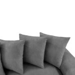 Right corner sofa Gerando anthracite fabric 336x179x83cm - Image 6