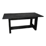 Table Senza black mango wood 180x90x76cm - Image 2