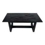 Table Senza black mango wood 180x90x76cm - Image 3