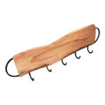 Wall hook Edeva mango wood in natural color 90x8x23cm - Image 2