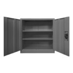 Armon metal cabinet in anthracite color 90x45x90cm - Image 2