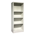 Ugren metal wardrobe in light gray 70x40x180cm - Image 3