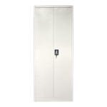 Ugren metal wardrobe in light gray 70x40x180cm - Image 5