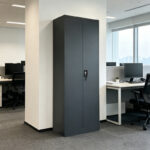 Ugren metal wardrobe anthracite 70x40x180cm