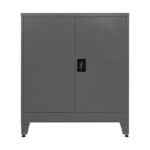 Armon metal cabinet in anthracite color 90x45x100cm - Image 3