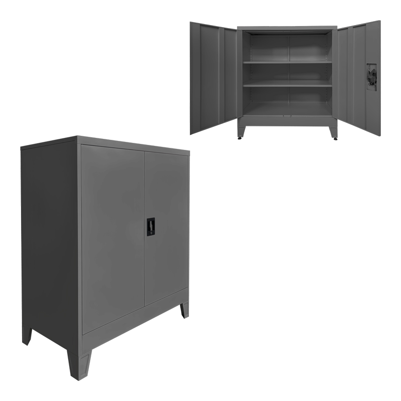 378-000019 Armon metal cabinet in anthracite color 90x45x100cm - Image 1