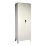 Ugren metal wardrobe in light gray 70x40x190cm - Image 2