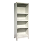 Ugren metal wardrobe in light gray 70x40x190cm - Image 3