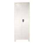 Ugren metal wardrobe in light gray 70x40x190cm - Image 5
