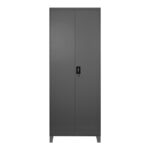 Zogi metal wardrobe with partition in anthracite 70x40x190cm - Слика 3
