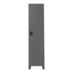 Koya column wardrobe, anthracite metal, 45x50x190cm - Image 3