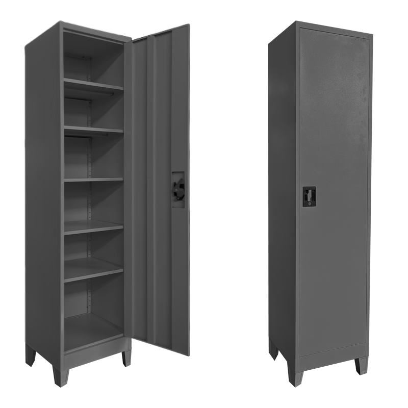 378-000026 Koya column wardrobe, anthracite metal, 45x50x190cm - Image 1