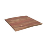 Table top Pozier solid acacia wood walnut 70x70x4cm