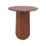 Tully dining table solid acacia wood walnut D50x75cm