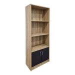 Tekaro bookcase sonoma-anthracite 60x29x166cm - Image 2