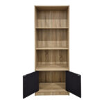 Tekaro bookcase sonoma-anthracite 60x29x166cm - Image 3
