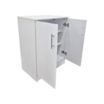 Shoe cabinet for 6 pairs of shows Souken white 60x40x80cm - Image 3