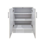 Shoe cabinet for 6 pairs of shows Souken white 60x40x80cm - Image 4