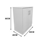 Shoe cabinet for 6 pairs of shows Souken white 60x40x80cm - Image 6