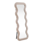 Kerly mirror beige velvet 60x33x160cm