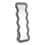 Kerly mirror grey velvet 60x33x160cm