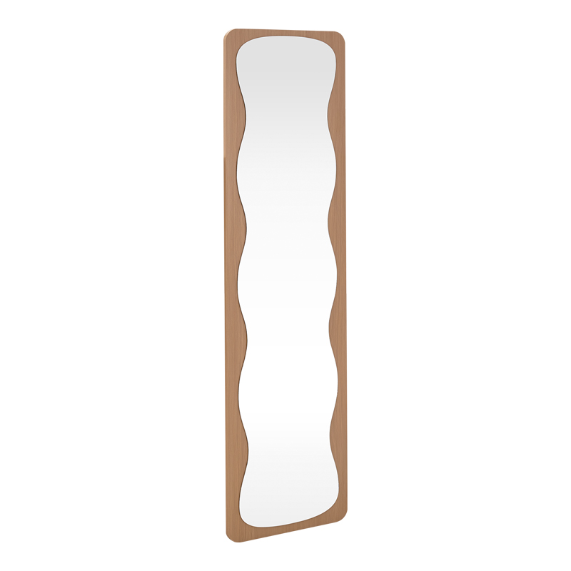 384-000021 Jenia mirror natural color mdf 40x40x160cm - Image 1