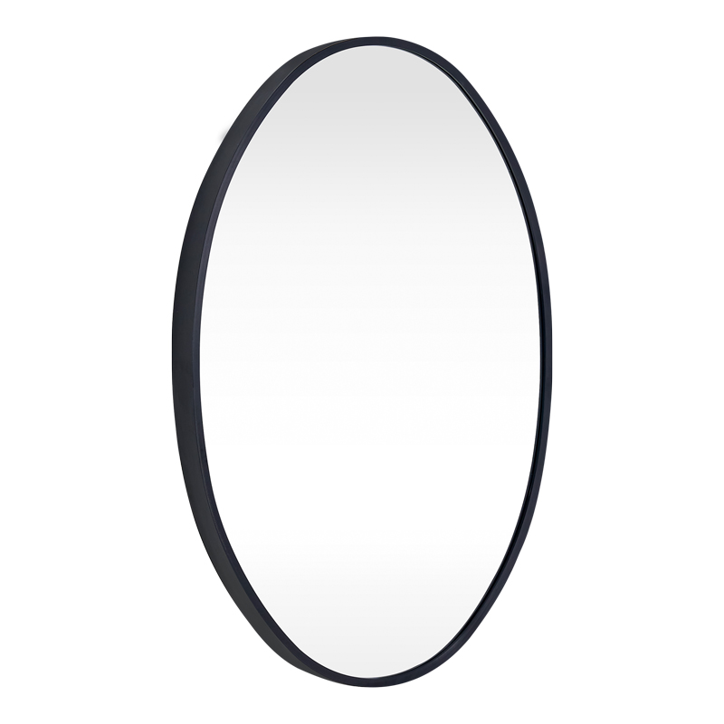 384-000023 Nelia mirror black aluminum 40x0.3x60cm - Image 1