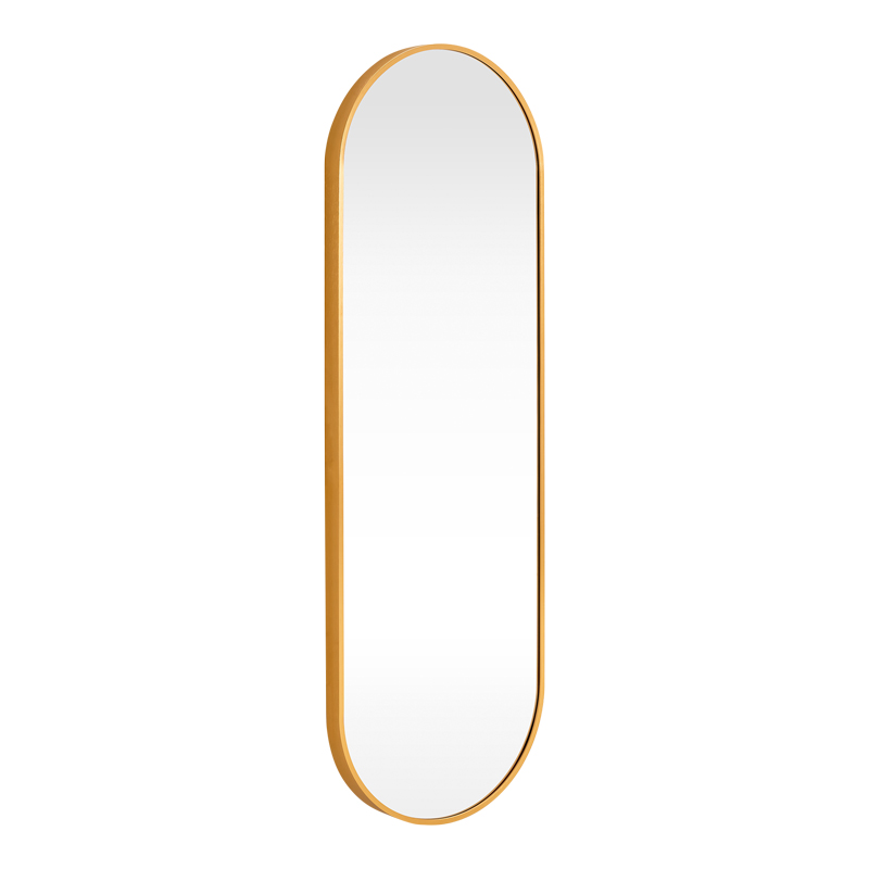 384-000027 Albere mirror gold aluminum 40x4x120cm - Image 1