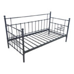 Routha sofa bed, black metal, 90x190cm - Image 2