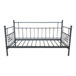 Routha sofa bed, black metal, 90x190cm - Image 3